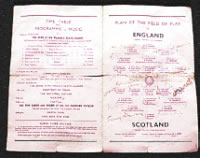 Sport memorabilia: England v Scotland football programme, 10 October 1942