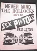 Sex Pistols memorabilia: poster from Sex Pistols first US Tour