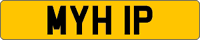 Personal number plate: MYH IP